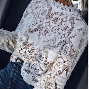 ZARA blouse that is sold out. Amazing on